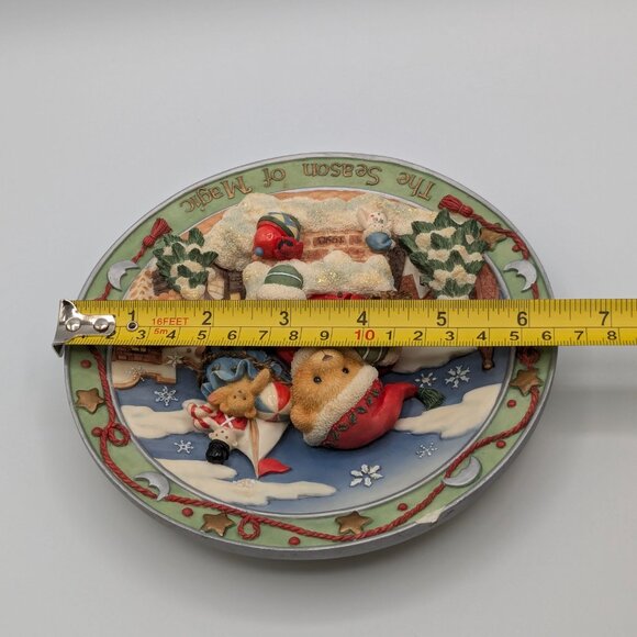 Cherished Teddies "The Season of Magic" (352764) Dated 1998 Christmas Plate - Picture 7 of 8